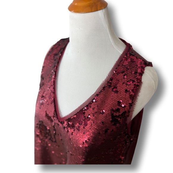 Rachel Roy Red Sequin Party Dress with Pockets ~ Size 1X - Picture 6 of 12